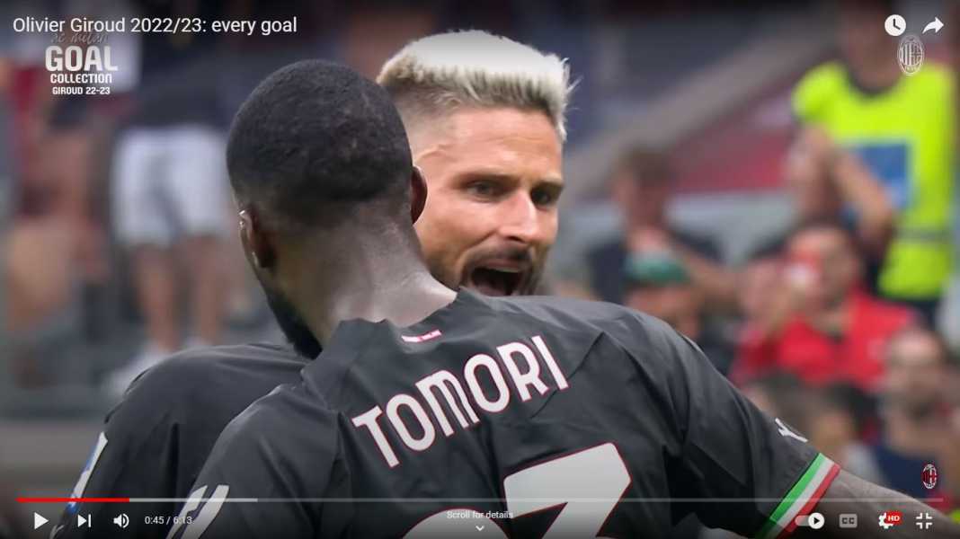 Olivier Giroud, AC Milan Bikin Sial! Giroud Semula Cetak Gol Milan, Belakangan Bikin Gol Bunuh Diri!
