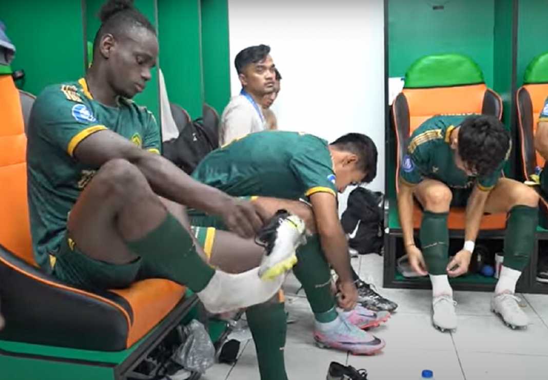 Pemain baru Persikabo 1973, Jose Valera, saat mempersiapkan diri jelang sebuah laga Pemain baru Persikabo 1973, Jose Valera, saat mempersiapkan diri jelang sebuah laga