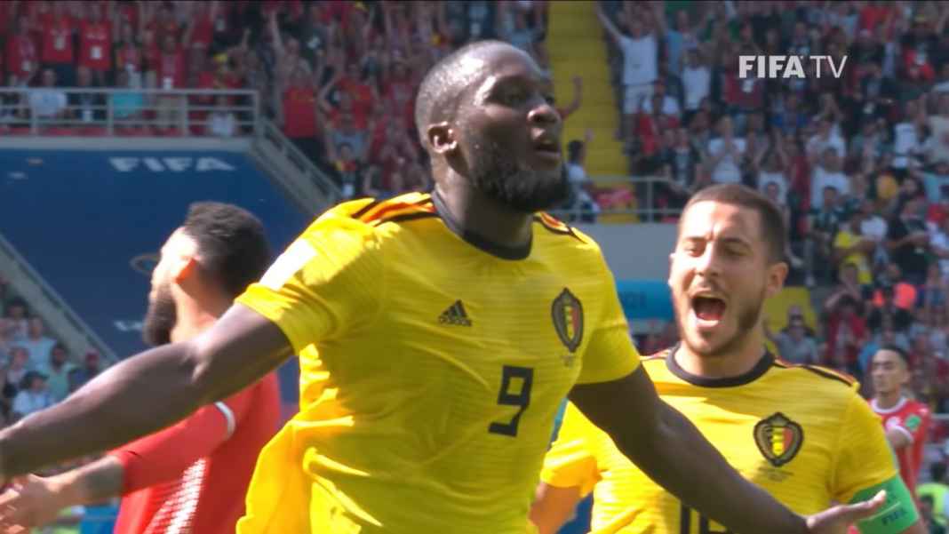 Romelu Lukaku membela Belgia di Piala Dunia Kepergian Romelu Lukaku ke Inter Untungkan Rencana Mauricio Pochettino Bersih-bersih
