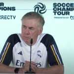 Carlo Ancelotti dalam jumpres tur pramusim Real Madrid