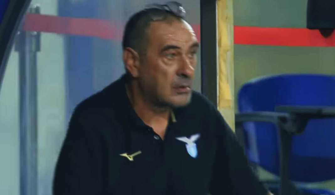 Ekspresi Gusar Maurizio Sarri diLaga Lecce vs Lazio Dihancurkan Lecce di Menit Akhir, Pemain Lazio Kena Omelan Maurzio Sarri