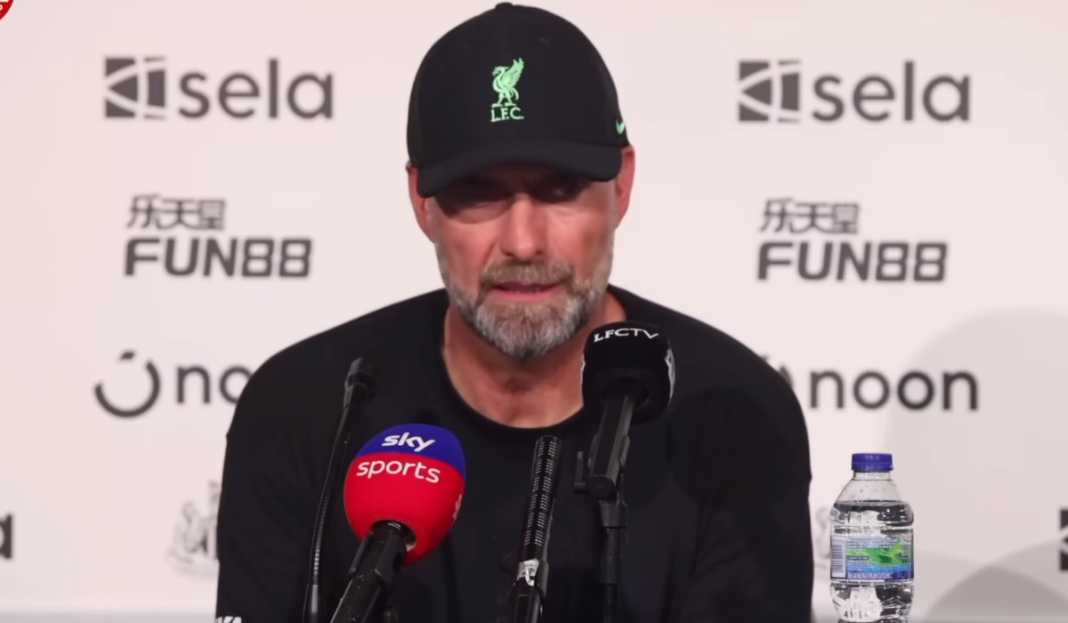 Jurgen Klopp di konferensi pers Liverpool Jurgen Klopp Senang Bukan Main, 10 Pemain Timnya Mampu Bungkam Newcastle United