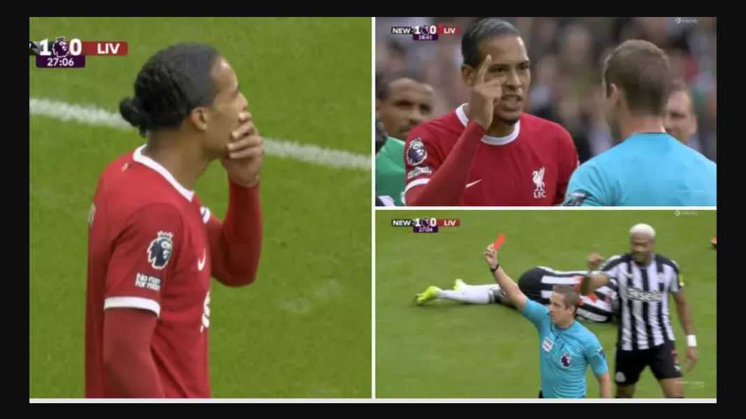 Kartu merah Virgil Van Dijk Kapten Liverpool Virgil Van Dijk Bisa Kena Tambahan Hukuman Skorsing