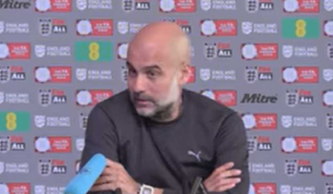Konferensi Pers Pep Guardiola Jelang Hadapi Arsenal, Pep Guardiola Tidak Akan Lepas Trofi Community Shield