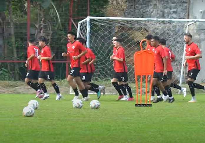 Latihan Persija Jakarta jelang menjamu Arema FC