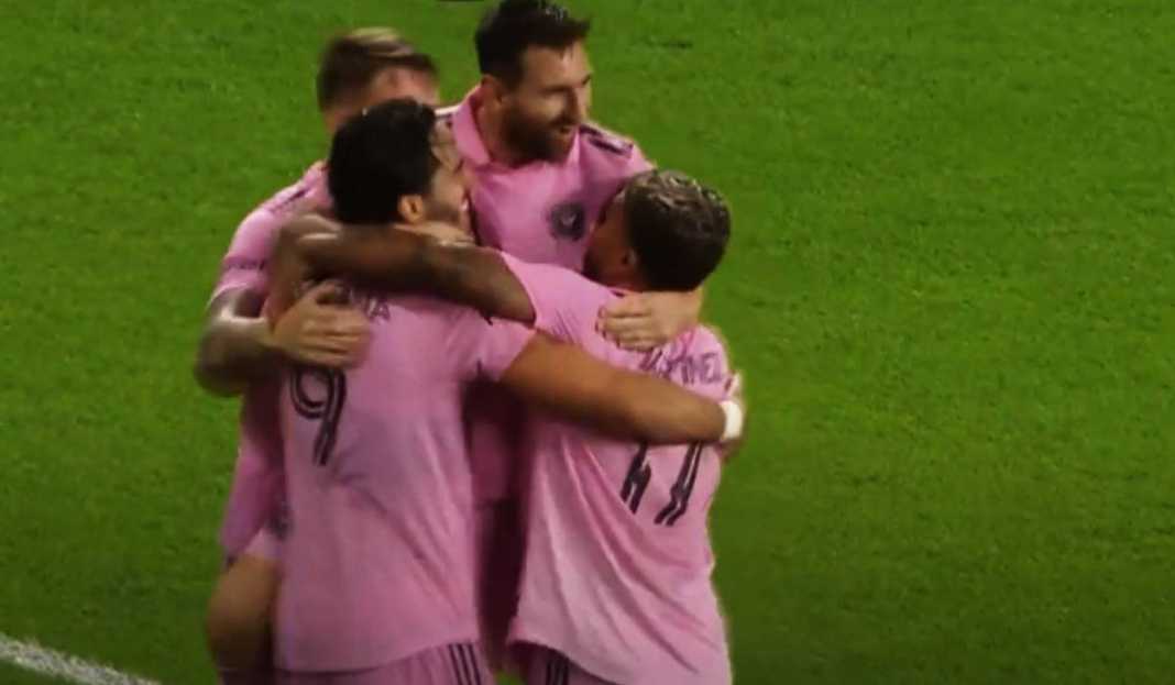 Lionel Messi Selebrasi di Laga FC Cincinnati vs Inter Miami FC Cincinnati vs Inter Miami, 2 Assist Lionel Messi Antar The Herons ke Final US Open Cup!