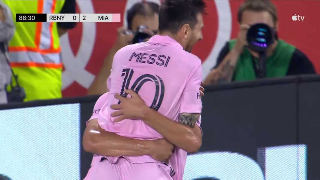 Lionel Messi merayakan golnya kontra NY Red Bulls Abaikan Jeda Internasional, Inter Miami Tetap Saja Kehilangan Lionel Messi Dua Pertandingan