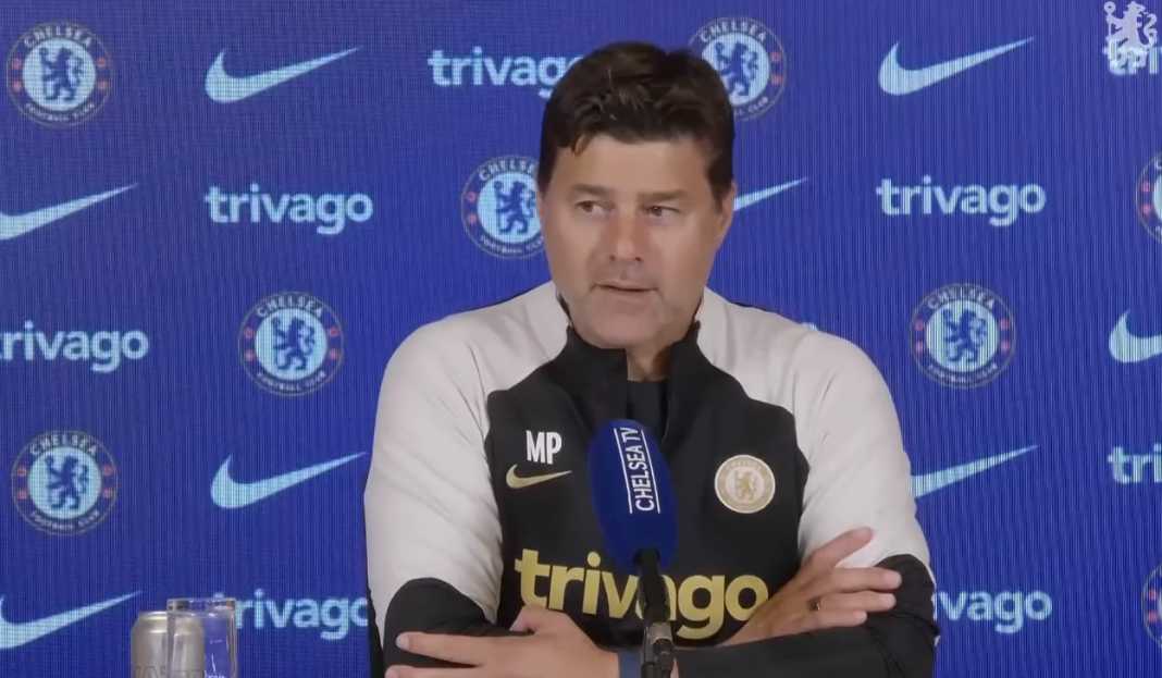 Mauricio Pochettino di konferensi pers Chelsea vs Luton Mauricio Pochettino Ungkap Ada Sembilan Pemain Cedera Jelang Laga Kontra Luton