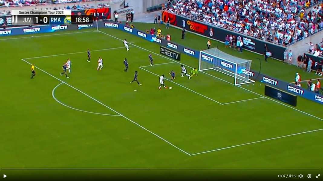 Momen gol Timothy Weah Real Madrid Telan Kekalahan Kedua Pada Laga Pramusim Terakhirnya