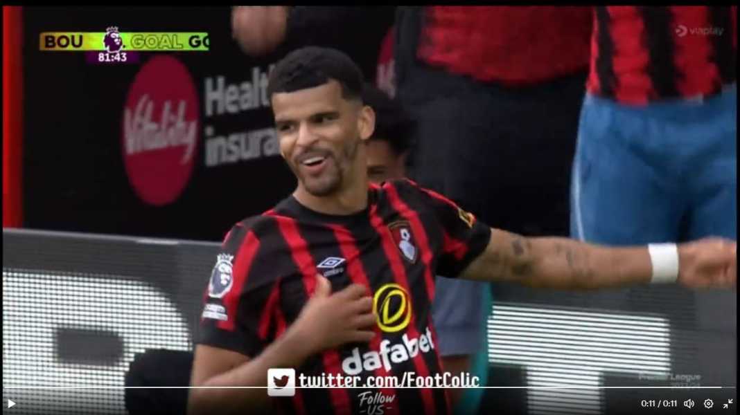 Perayaan gol Daniel Solanke Sudah Pekerjakan Pelatih Fenomenal, Skor Akhir Bournemouth Cuma 1-1