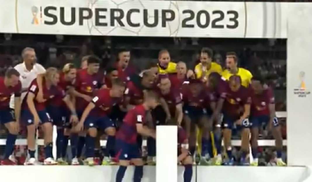 RB Lelizpig Juara Piala Super Jerman Reaksi Dani Olmo Usai Bantu RB Leipzig Cukur Bayern Munchen