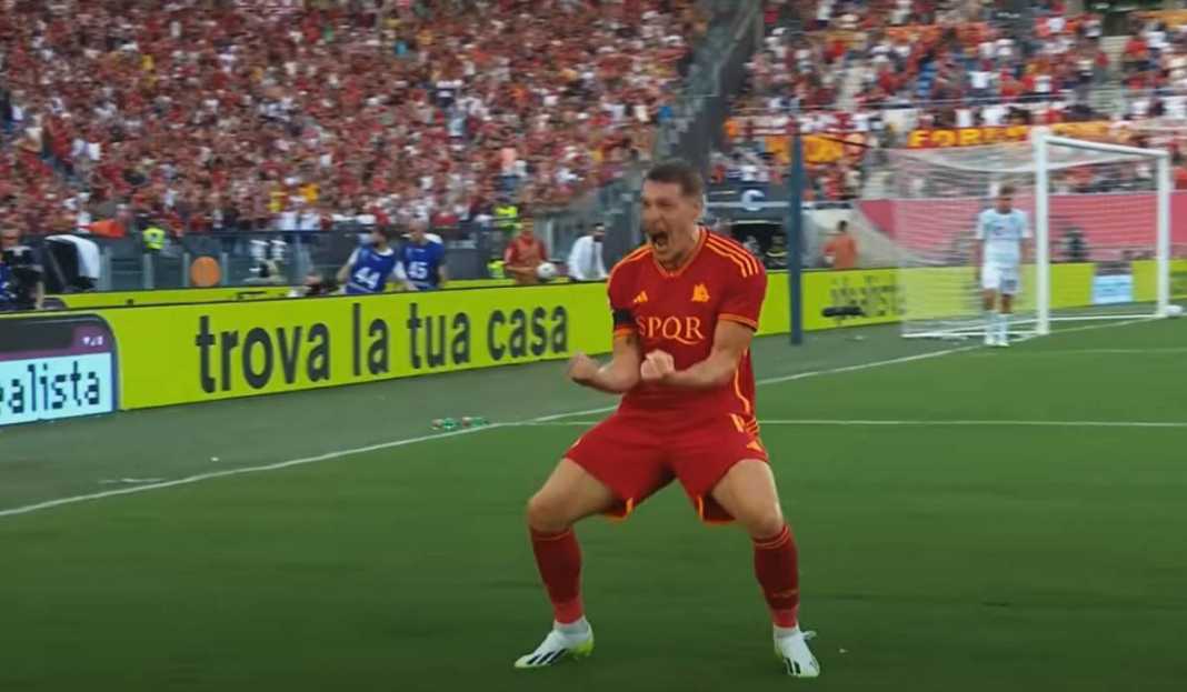 Selebrasi Gol Andrea Belotti saat AS Roma Jumpa Salernitana AS Roma Nyaris Tumbang Lawan Salernitana, Untung Ada Andrea Belotti!