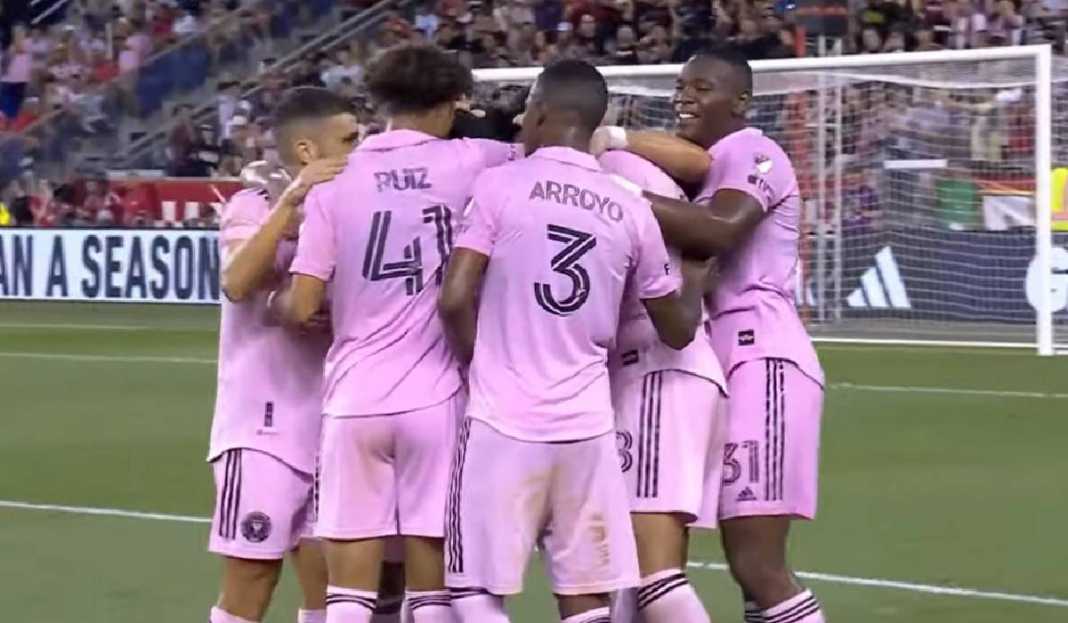 Selebrasi Pemain Inter Miami Kontra New York Red Bulls New York Red Bulls vs Inter Miami, Dampak Lionel Messi Bikin The Herons Akhiri Tren Negatif di MLS