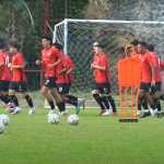 Skuad Persija Jakarta dalam sebuah sesi latihan