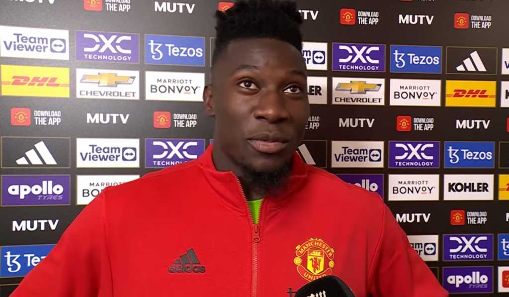 Andre Onana Ungkap Kebahagiannya Usai Mainkan Laga Pertamanya di Old Trafford