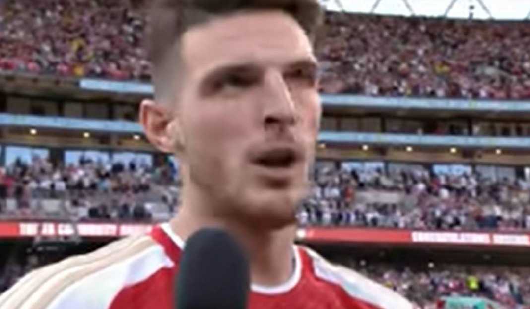Wawancara dengan Declan Rice Arsenal Menangkan Community Shield, Declan Rice Ungkap Kunci Kalahkan The Citizens