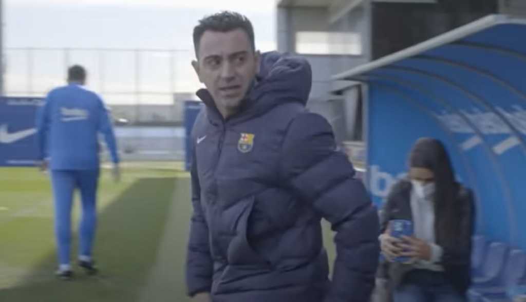 Xavi Jelang Latihan Barcelona