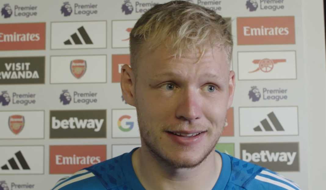 Aaron Ramsdale dalam wawancara usai pertandingan Aaron Ramsdale Merasa Sangat Puas Dengan Kemenangan Arsenal Atas Setan Merah