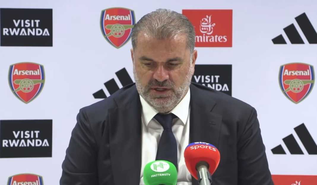 Ange Postecoglou di konferensi pers Tottenham Karakter dan Kedewasaan: Analisis Performa Tottenham Hotspur Menurut Ange Postecoglou