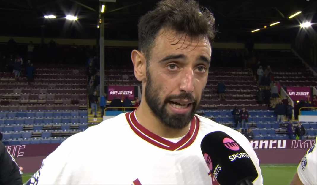 Bruno Fernandes dalam wawancar usai pertandingan Bruno Fernandes Puji Kualitas dan Semangat Tim dalam Kemenangan Atas Burnley