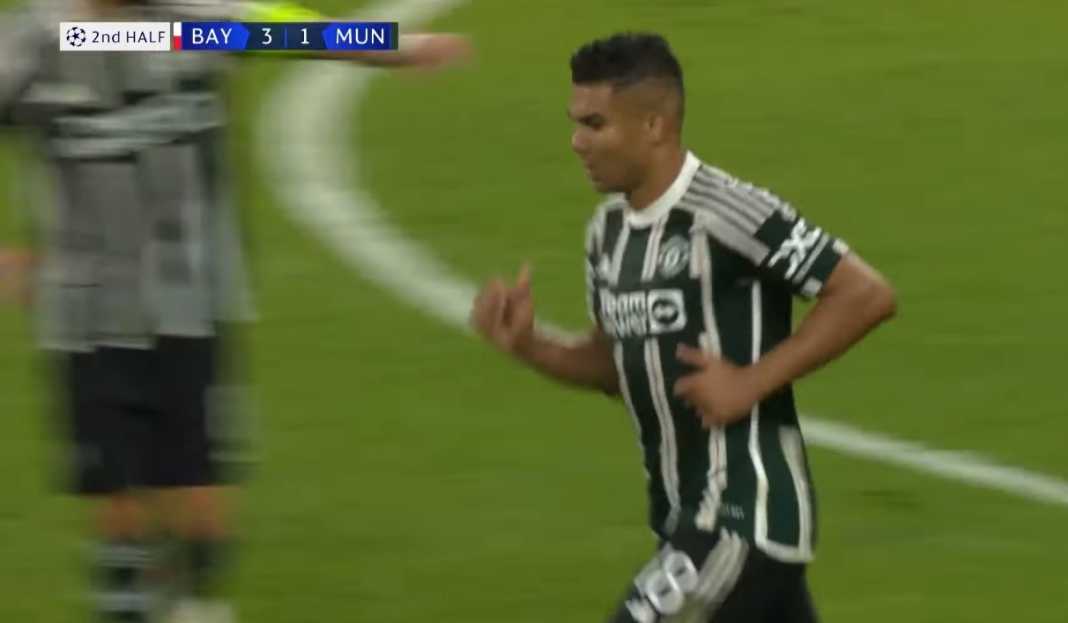 Casemiro usai cetak gol ke gawang Bayern Prediksi Liga Inggris : Usai Hattrick Kalah, Manchester United Terbebani Harus Segera Menang