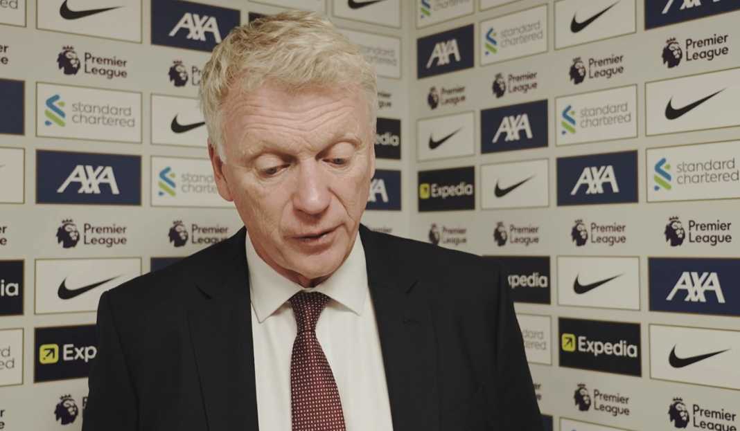 David Moyes di wawancara usai pertandingan West Ham Mengapa West Ham United Gagal Menaklukkan Anfield? David Moyes Beri Penjelasan