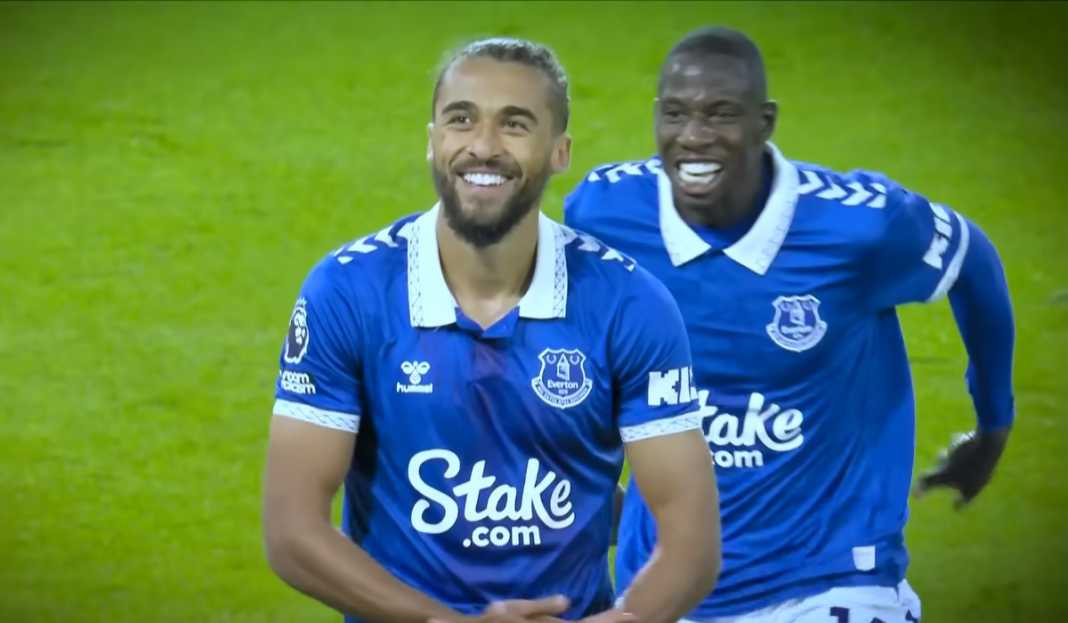 Dominik Calvert-Lewin rayakan gol Jamu Luton, Kesempatan Besar Bagi Pasukan Sean Dyche Raih Kemenangan Kandang Pertama