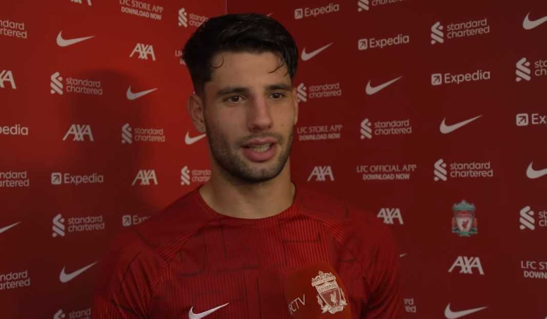 Dominik Szoboszlai dalam wawancara usai pertandingan Dominik Szoboszlai Sebut Golnya Sangat Istimewa, Bangga Dengan Reaksi Liverpool