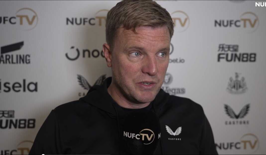 Eddie Howe dalam wawancara usai pertandingan Update Cedera dan Kontrak Pemain, Pembicaraan Eddie Howe Usai Kemenangan Newcastle