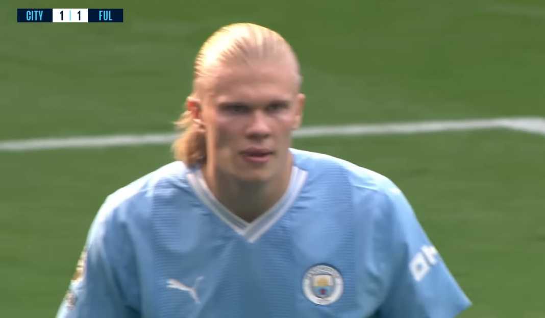 Erling Haaland di laga Manchester City vs Fulham Prediksi Liga Inggris : Rekor Tak Terkalahkan West Ham United Diuji Sang Juara Bertahan