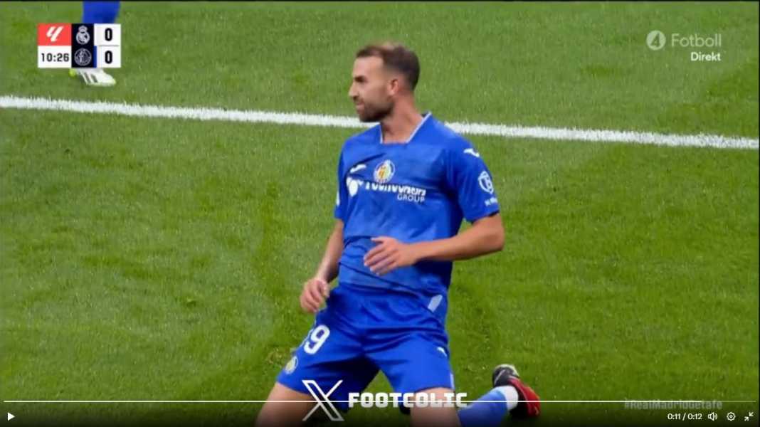 Gol Borja Mayoral menit 11 kontra Real Madrid Kedatangan Mason Greenwood, Getafe Bersemangat dan Tahan Imbang Real Madrid