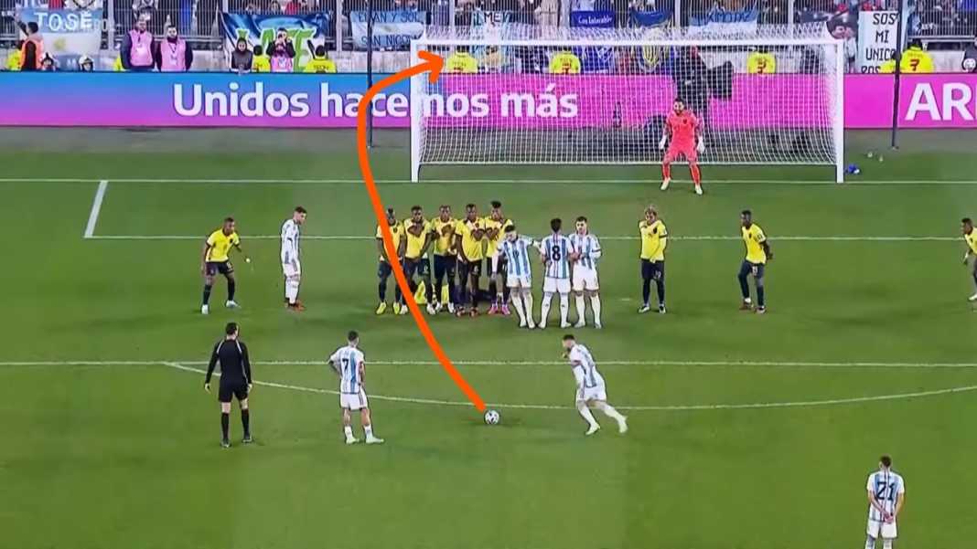 Gol Lionel Messi ke gawang Ekuador tadi pagi Yuk Belajar Tendangan Bebas Wajib Gol Seperti Messi dan Timnas Argentina