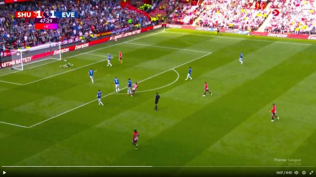 Gol bunuh diri Jordan Pickford Gol Lucu Mewarnai Hasil Imbang Everton Tadi Malam di Kandang The Blades