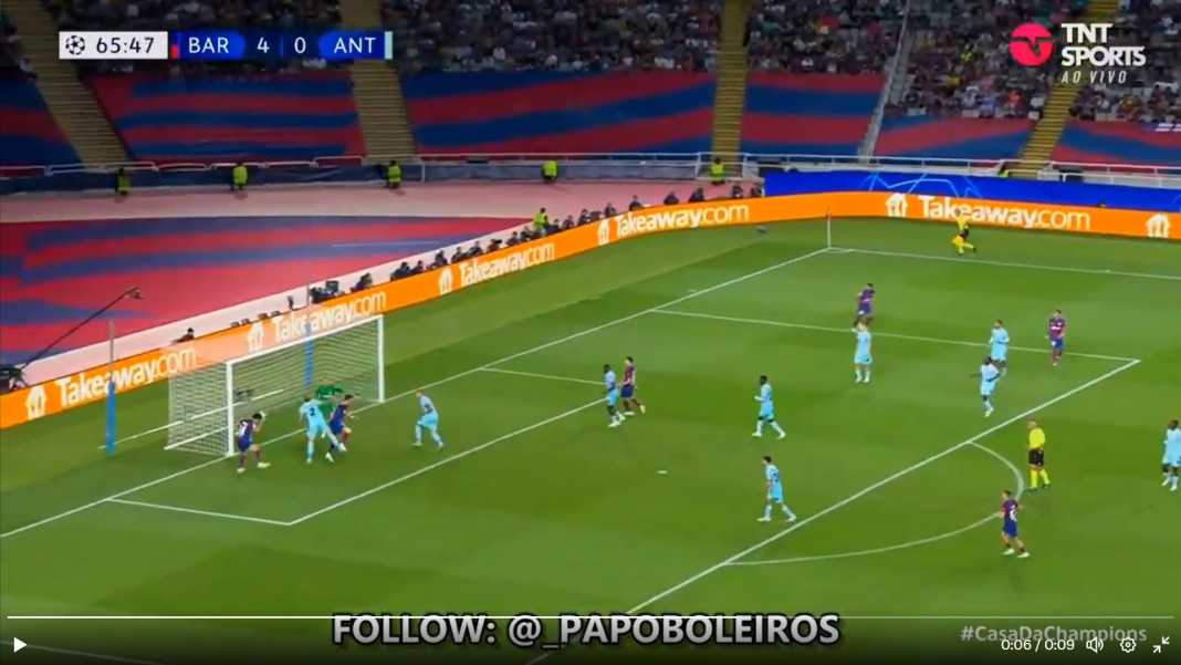 Gol kedua Joao Felix ke gawang Antwerp Joao Felix Terlibat Dalam 3 dari 5 Gol Barcelona di Liga Champions