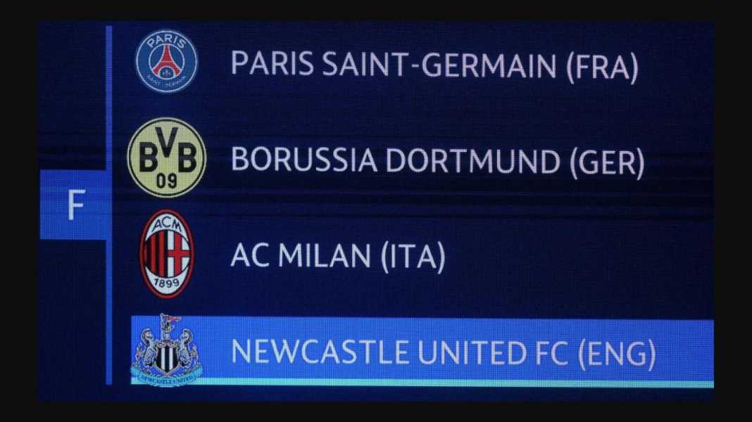 Grup F PSG, Milan, Dortmund, Newcastle United Perang Penguasa Qatar vs Arab Saudi Terjadi di Grup Neraka Liga Champions
