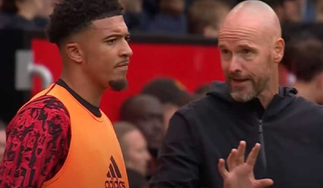 Jadon Sanscho Sedang Dapat Instruksi dari TenbHag Kontra Lens 2 Pilihan Jadon Sancho Usai Bersitegang dengan Erik teng Hag di Manchester United