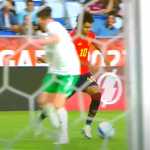 Lamine Yamal dalam sebuah aksinya bersama Timnas Spanyol