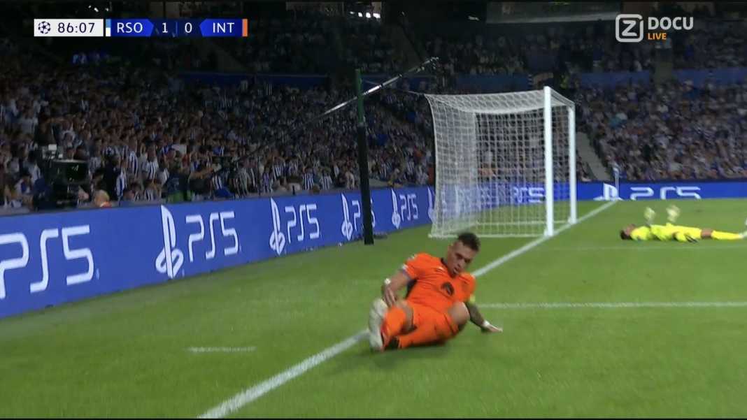 Lautaro Martinez cetak gol ke gawang Real Sociedad Dua Finalis Eropa Musim Lalu, Inter dan Sevilla, Ditahan Imbang