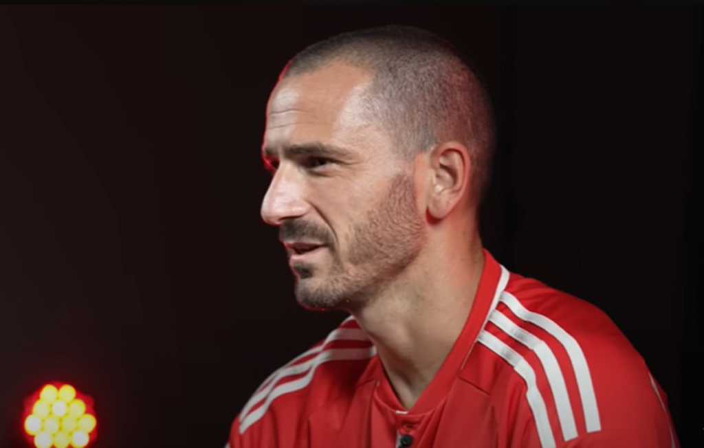 Leonardo Bonucci saat diperkenalkan sebagai pemain baru Union Berlin