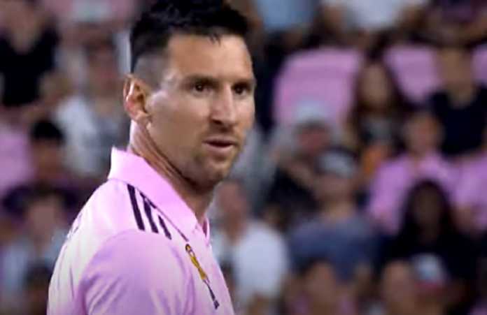 Lionel Messi saat bermain di laga Inter Miami vs Toronto