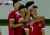 Marselino selebrasi gol pertama di laga Indonesia vs China Taipei