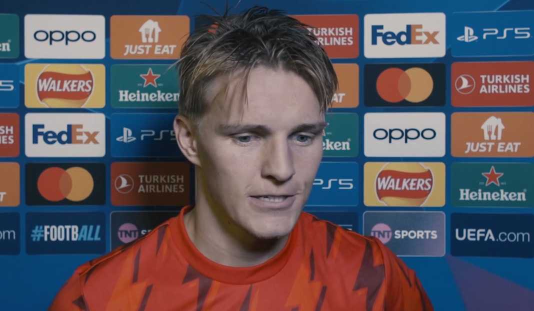 Martin Odegaard dalam wawancara usai pertandingan Kembali ke Liga Champions, Martin Odegaard dan Kemenangan Mengesankan Arsenal
