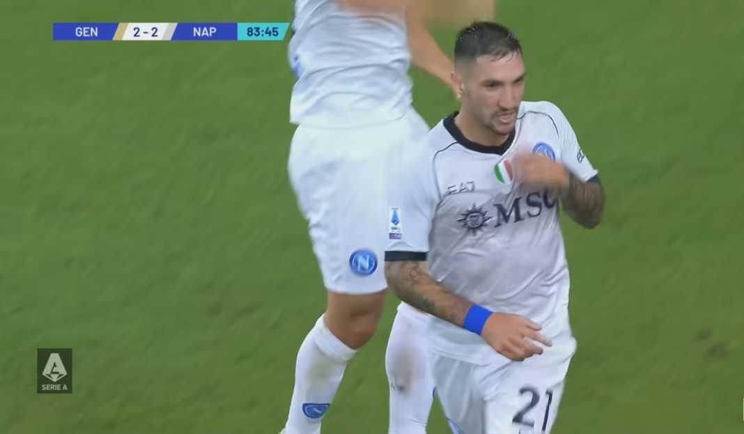 Matteo Politano rayakan gol untuk Napoli Prediksi Liga Champions : Braga vs Napoli, Tuan Rumah Kembali Setelah Satu Dekade Absen