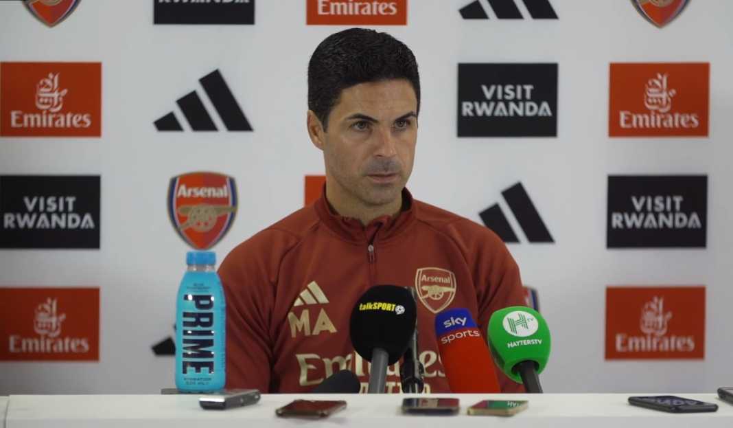 Mikel Arteta berbicara dalam konferensi pers Arsenal Arsenal Tanpa Beberapa Pemain Kunci, Bagaimana Persiapan Mikel Arteta Hadapi The Cherries?