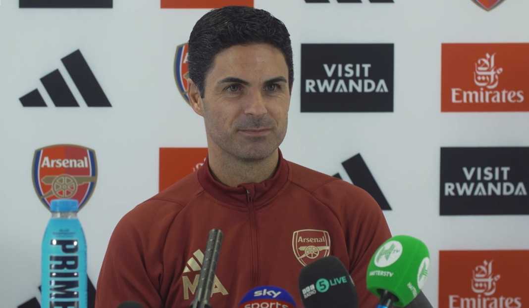 Mikel Arteta dalam konferensi pers Arsenal Persiapan Arsenal Menuju Derby London Utara dan Kebahagiaan Arteta Terhadap Odegaard