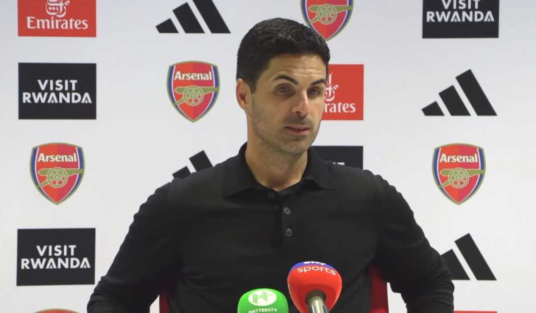 Mikel Arteta di konferensi pers pasca pertandingan Mikel Arteta Mengapresiasi Sikap Positif Pemain Arsenal meski Gagal Menang