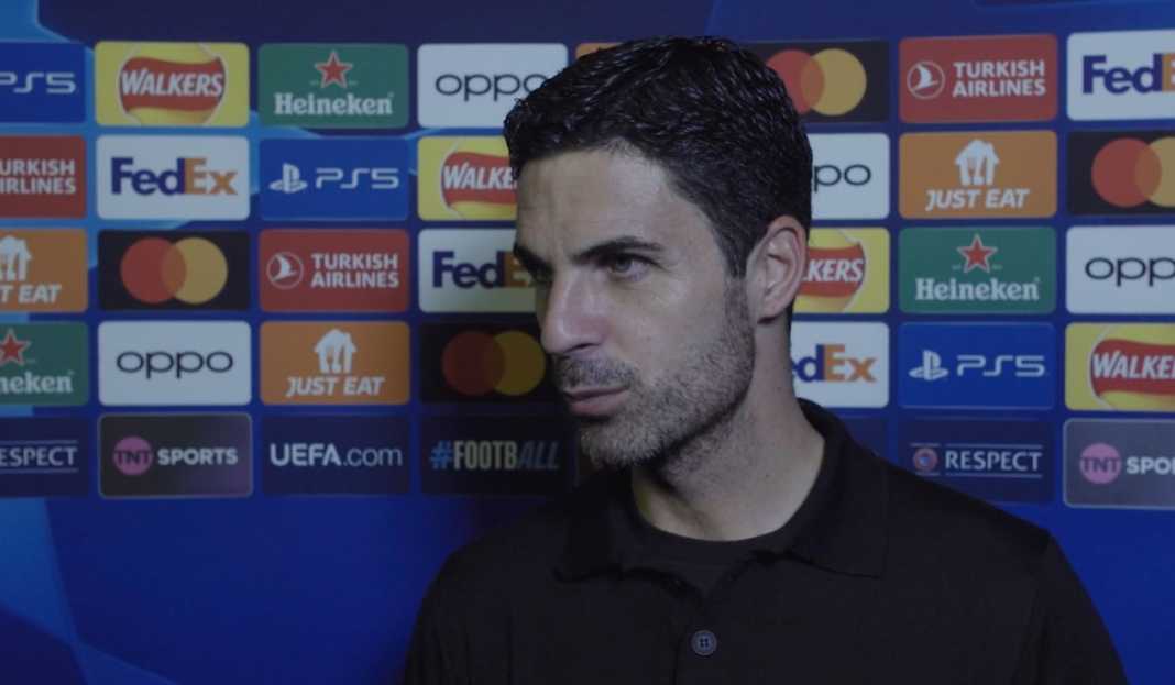 Mikel Arteta saat dalam wawancara usai pertandingan Pengalaman Emosional Mikel Arteta dalam Pertandingan Perdana Liga Champions Sebagai Manajer