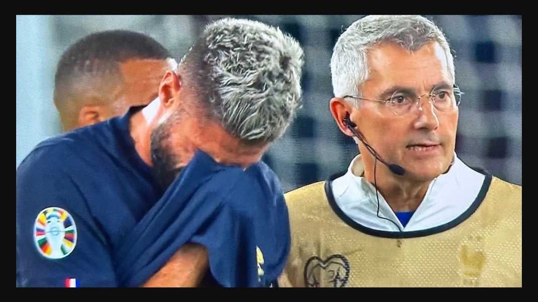 Olivier Giroud cedera Olivier Giroud Menangis, Hanya Main 24 Menit Saat Perancis vs Irlandia
