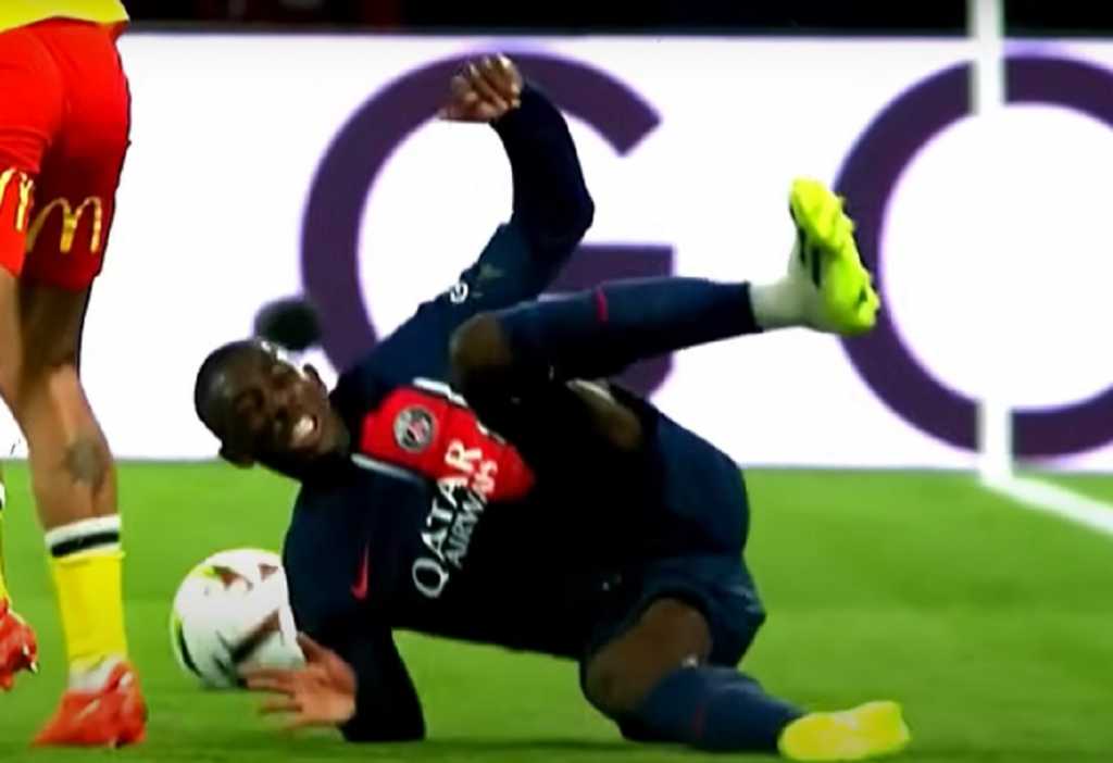 Ousmane Dembele saat PSG hadapi Lens