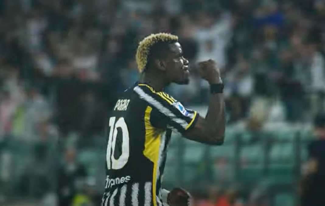 Paul Pogba usai mencetak gol untuk Juventus Paul Pogba usai mencetak gol untuk Juventus